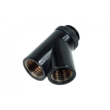 View Alternative product Alphacool Y-connector 45degree - G1/4 Rotary - 2x Female- 1x Male - Deep Black