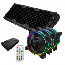 View Alternative product WCUK Spec HWL Black Ice Nemesis GTS360 Black Radiator & Game Max Fans With Controller Value Kit