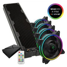 View Alternative product WCUK Spec HWL Black Ice Nemesis GTX480 Black Radiator & Game Max Fans With Controller Value Kit