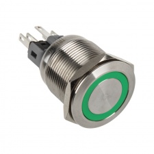 View Alternative product DimasTech vandal resistant switch 22mm - Silverline - green