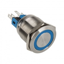 View Alternative product DimasTech vandalism switches / buttons 22mm - Silver Line - blue
