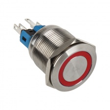 View Alternative product DimasTech vandalism switches / buttons 22mm - Silver Line - red