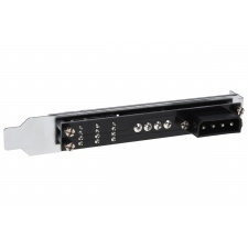 View Alternative product Phobya PCI slot cover 4Pin Molex & 3x 4Pin PWM fan plug