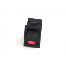 Phobya rectangular toggle switch - LED red - unipolar ON/OFF black (3-Pin)