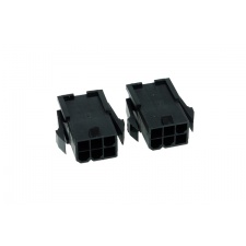 View Alternative product Phobya VGA Power Connector 6Pin female (square) incl. 6 Pins - 2 pcs Black