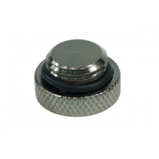 View Alternative product screw-in seal cap G1/4 Inch - knurled - high profile - black nickel