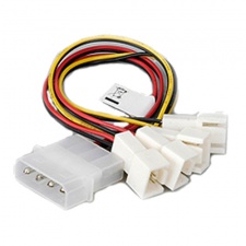 View Alternative product 4pin Molex (12V) to 4x 3pin Molex (12V) Adaptor Cable