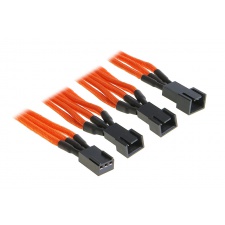 View Alternative product BitFenix 3-pin to 3 x 3-pin adapter 60cm - sleeved orange / black