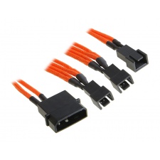 View Alternative product BitFenix 3x Molex to 3 pin adapter 5V 20cm - sleeved orange / black