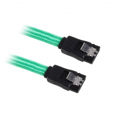 View Alternative product BitFenix SATA 3 Cable 30cm - sleeved green / black