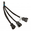 EK Water Blocks EK-Cable Y-switch for 3x 4-pin PWM fan - 10 cm