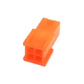 Mod/Smart 4pin P4 ATX Connetor Plug - UV Brite Orange