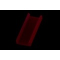 Mod/smart SATA power connector cap for looped-through cables 90- 16Pin UV-reactive red