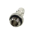 10mm (3/8) fitting G1/4 with O-Ring (High-Flow) - Short - Silver