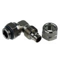 11/8mm (8x1,5mm) compression fitting 90- revolvable outer thread 1/4 - black nickel