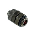 11/8mm (8x1,5mm) compression fitting outer thread 1/4 - black nickel