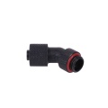 11/8mm (8x1,5mm) compression fitting 45- G1/4 revolvable - knurled - matte black