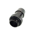 13mm (1/2) fitting G1/4 with O-Ring (High-Flow) - short - black nickel