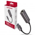 AXAGON ADE-TR Gigabit Ethernet 10/100/1000 Adapter - USB 3.1 Type A, titanium gray