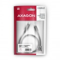 AXAGON BUCM-CM10AB USB-C to USB-C 2.0 Cable, 1m, PD 60W, 3A, Braided - black
