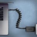 AXAGON BUCM-CM10TB Twister Cable, USB-C to USB-C 2.0, black - 0.6m