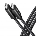 AXAGON BUCM32-CM20AB Cable USB-C 3.2 Gen 2 to USB-C 3.2 Gen 2, black - 2m