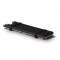 AXAGON CLR-M2L3 passive M.2 SSD heatsink - 2280, 3 mm height, aluminum, black