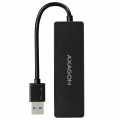 AXAGON HUE-G1A Superspeed USB-C Slim Hub, 4x USB 3.0 - 15cm, black