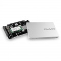 AXAGON RSS-M2SD housing for M.2 SATA SSDs up to 2280 - aluminum, silver