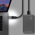 AXAGON USB-C 3.1 M to USB-A F adapter, aluminum - black