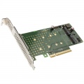 DeLock PCI Express x8 card to 2 x internal NVMe M.2 Key M