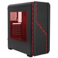 Fierce PC Aurora Black Case with RGB Colour Front