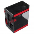 Hyte Y60 Midi Tower, Tempered Glass - black/red