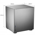 Jonsbo V4 Micro-ATX Cube case - silver