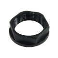 plastic nut for grommet M25 black with collar