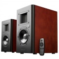 Edifier AIRPULSE A200 stereo speakers - black / brown
