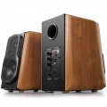 Edifier S1000 MKII 2.0 bluetooth bookshelf speakers (pair) - black / brown