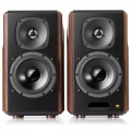 Edifier S2000 MKIII Bluetooth bookshelf speakers (pair) - black / brown