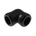 XSPC 14mm Rigid Tubing 90 Elbow Fitting - Matte Black