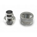XSPC G1/4 to 3/8 ID 1/2 OD Compression Fitting V2 - Chrome (8 Pack)