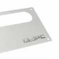 XSPC Dual Bayres / Pump Faceplate - silver