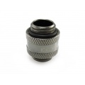 XSPC G1/4 11mm Male to Male Rotary Fitting - Black Chrome