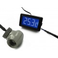 XSPC LCD Temperature Display (Blue/White) V3 + G1/4 Inline Sensor