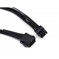 XSPC Premium Sleeved 8-Pin PCI-E Extension Cable (Black)