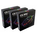 XSPC RGB Series 120mm Fan - PWM 800-2200RPM - 12V 4Pin RGB (3 Pack)