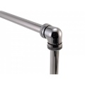 XSPC Rigid Brass Tubing, 14mm, 0.5m - Black Chrome