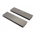 XSPC Universal Memory Side Plate - Twin Set - Black Chrome