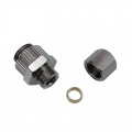 koolance Compression fitting for copper tubes, OD 06 mm to G 1/4 inch BSPP - silver