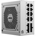 MSI MAG A850GL PCIe5 White power supply, 80 PLUS Gold, fully modular, ATX 3.0, PCIe 5.0 - 850 watts