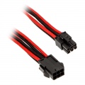Phanteks 6-Pin PCIe extension 50cm - sleeved black / red